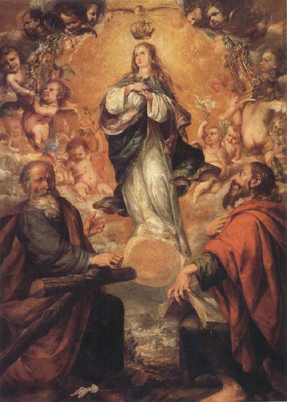 Juan de Valdes Leal Virgin of the Immaculate Conception with Sts.Andrew and Fohn the Baptist Sweden oil painting art
